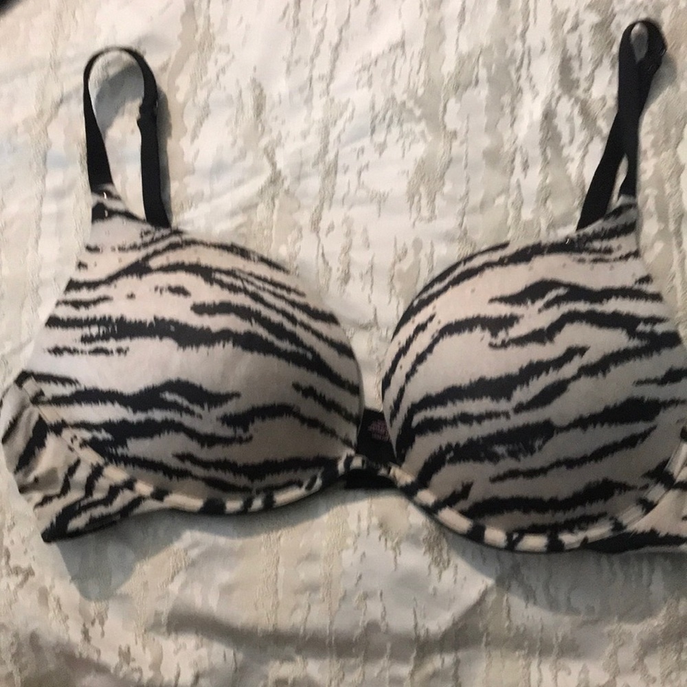 Victoria’s Secret zebra bra.